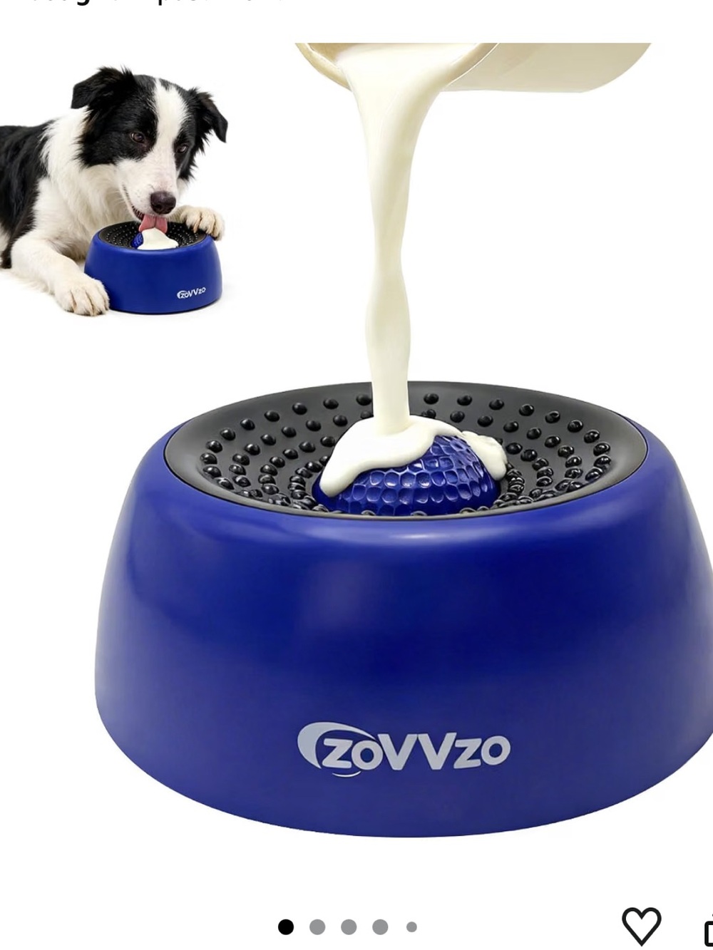 Blue Slow-Feed Dog Bowl